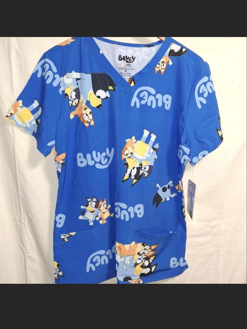 New Bluey Scrub To Size Meduim